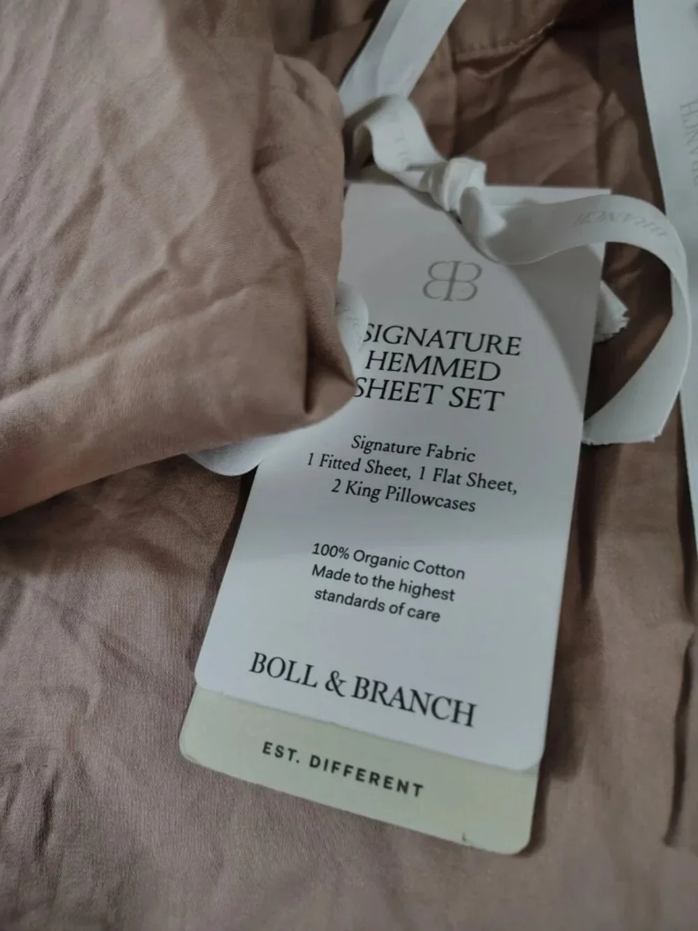 Boll & Branch PLUM CALIFORNIA KING Signature Hemmed 4 PCS Sheet Set